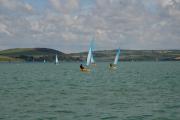 Sailing in the Camel estuary.