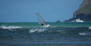 Windsurfer near Pentire point