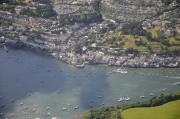 Aerial view of Fowey.