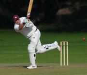 Wadebridge's big hitter Nick Yelland in action.