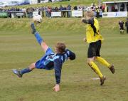 Portreath's Joe Lawrence with some acrobatics.