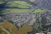 Aerial view of Wadebridge. July 2008.
