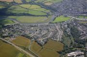 Aerial view of Wadebridge. July 2008.